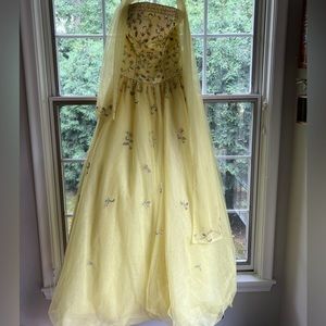 Yellow ball gown/prom dress